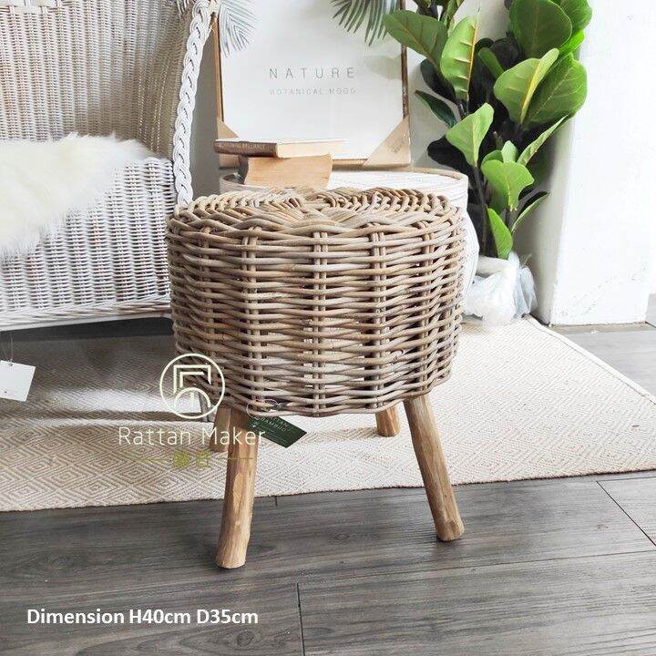 Rattan Stool / Rattan Chair / Small Rattan Chair / Kids Chair
