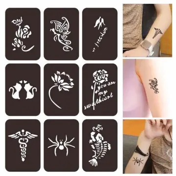 Free PSD  Woman mockup for tattoo art on back