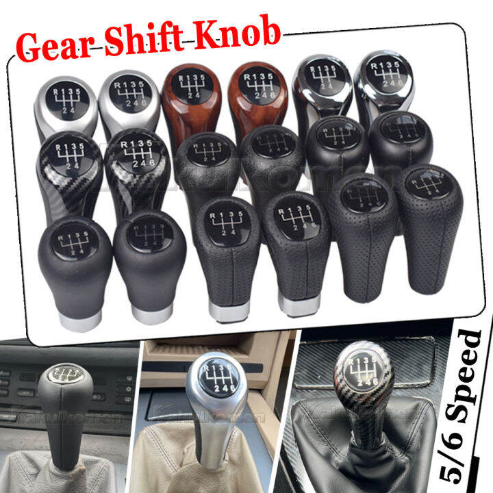 matt-silver-คาร์บอนไฟเบอร์หนังเกียร์-shift-knob-สำหรับ-bmw-1-3-5-6-series-e53-e60-e61-e63-e91-e46-e82-e87-e90-e81-x3-x5