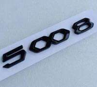 New 3008 5008 Letters Rear Trunk Sticker For Peugeot 3008 5008 GT Line Car Style 3008 5008 Hood Sticker Peugeot Sticker Black