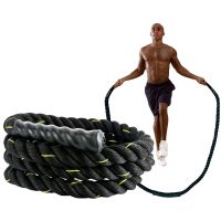 Tking Custom Logo 2.8 Meter Length Workout Exercise Battle Rope,Fitness Heavy Skipping Weighted Jump Rope