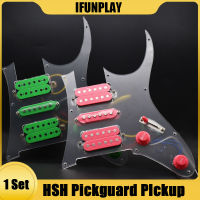 HSH โหลดกีตาร์ไฟฟ้า Prewired Pickguard Pickup พร้อมเซรามิค Double Colis Humbucker Pickups Multi Color