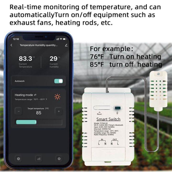 wifi-16-switch-tuya-wireless-control-with-power-consumption-monitoring-temperature-and-humidity-thermostat-for-alexa