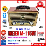 Đài radio MEIER M-115BT H2Pro 3 bands AM-FM-SW, 10W-pin sạc thumbnail