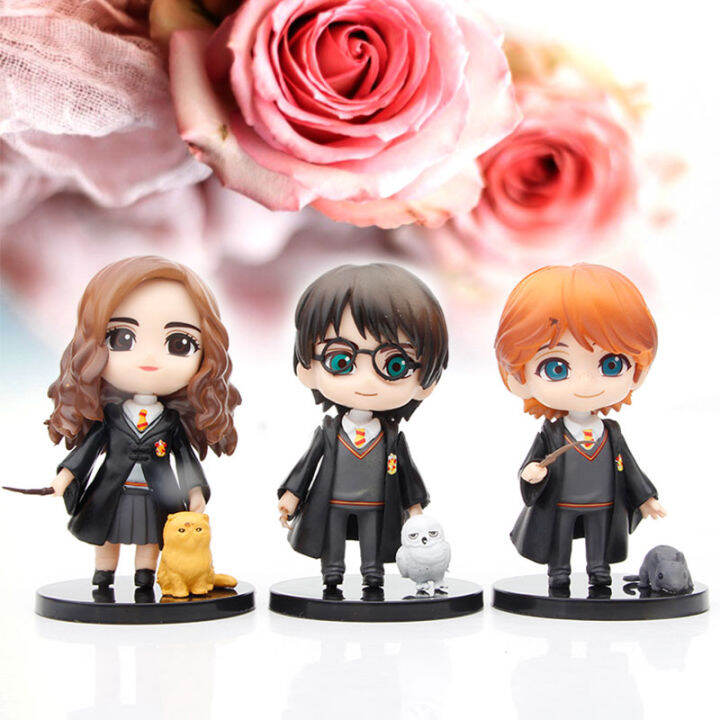 harry potter ron weasley hermione granger mini figure 3pcs/set of 10cm ...