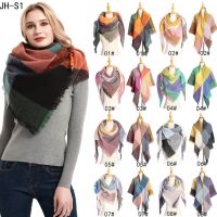 【Miki Xinyuan】ผ้าพันคอผู้หญิง WarmTartan Checked Shawl Wrap ScarfClothes Accessory