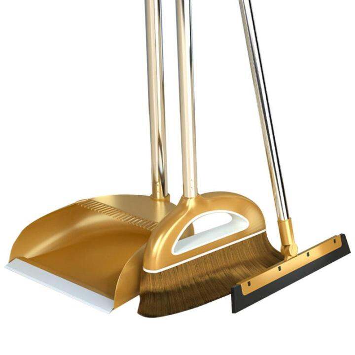 Broom And Dustpan Set Dust Pan And Broom With Long Handle Indoor Floor
