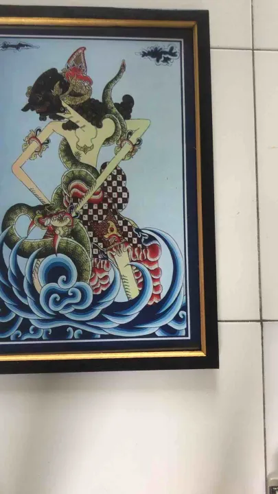 Hiasan Dinding Cetak Gambar Tokoh Pewayangan Raden Werkudara Plus ...