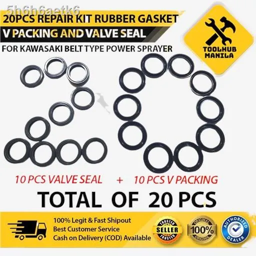 [kawasaki power sprayer]COD Repair Kit 20pcs V Packing and Valve Seal