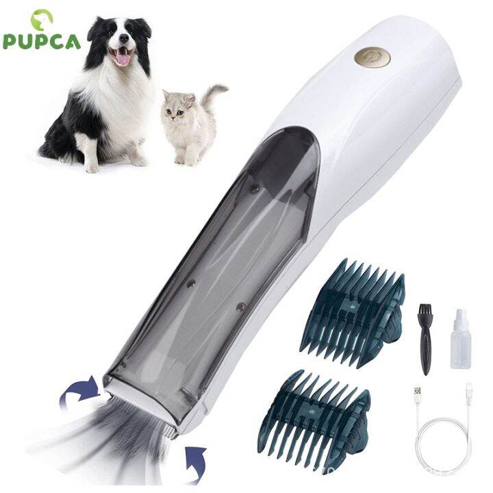 Portable Pet Vacuum Hair Clipper 3 Speed Switch Rechargeable Dog Hair