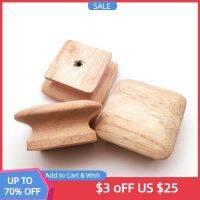 【YD】 Drawer Knobs Cabinet Pulls Wood Handles Hole Dressing Table Closet Door Knob with Screws