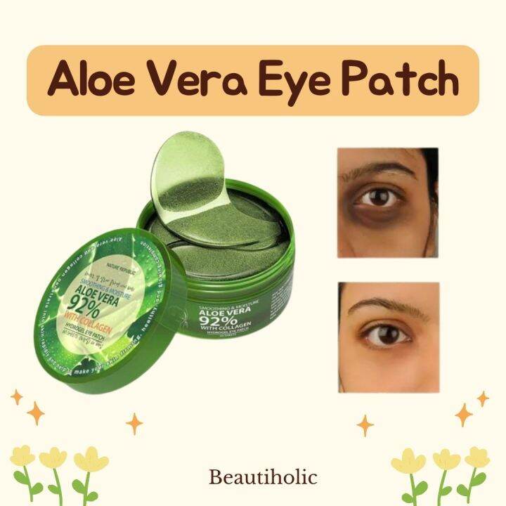 Original Aloe Vera 92 with Collagen Hydrogel Eyebag Remover Eye Patch