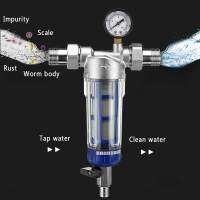 1 ถึง34 Pre-Filter กลางทั้งบ้านขนาดใหญ่ไหลเครื่องกรองน้ำขจัดคราบตะกรันแตะน้ำครัวเรือนเครื่องกรองน้ำ