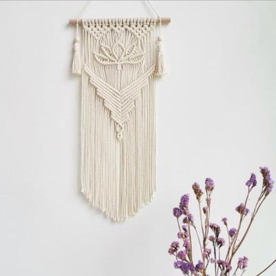 Nordic Macrame Woven Tapestry Boho Chic Bohemian Wall Hanging Home Decoration Crafts Cotton Rope Woven Indoor Art Room Decortion