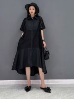 XITAO Dress Fashion Casual Loose Shirt Dress