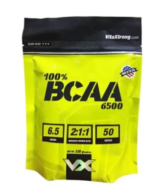 VITAXTRONG 100% PURE BCAA 6500 (50 Servings ) (330 G) UNFLAVORED PostWorkout Muscle Recovery Endurance growth and repair Essentials บีซีเอเอ อะมิโนที่สำคัญในการสร้าง ซ่อมแซม และฟื้นฟูกล้ามเนื้อ