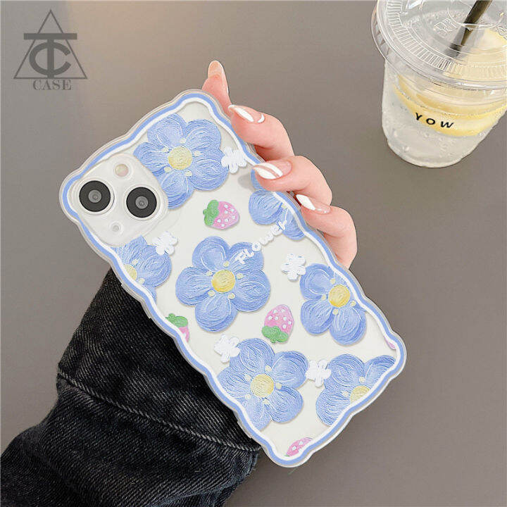 เคส-iphone-ซอฟท์-tpu-ซิลิโคนเคสโทรศัพท์-iphone-11-12-13-14-pro-max-7-8-7plus-8plus-13-12-mini-xr-x-xs-max-11promax-12promax-13-pro-max-ลายภาพวาดสีน้ํามัน-รูปดอกไม้