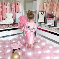 Childrens Robe Solid Silk Satin Kimono Bathrobe Birthday Pyjamas Nightgown Kids Sleepwear Boy Girls Robes 12 Months -5 Years