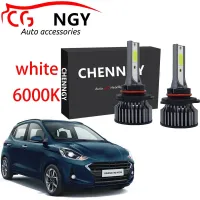 New หลอดไฟหน้า 6000K สูงต่ํา สีขาว สําหรับ HYUNDAI i10 2008 2009 2010-2 ชิ้น