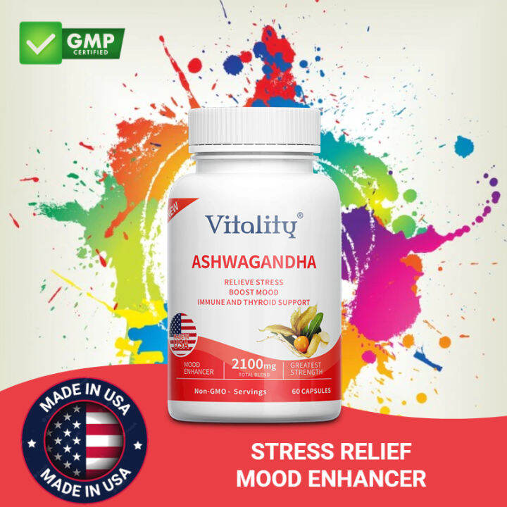 Pure Organic Ashwagandha Extract & Root Extract \2,100 mg Immune & Thyroid Support Mood