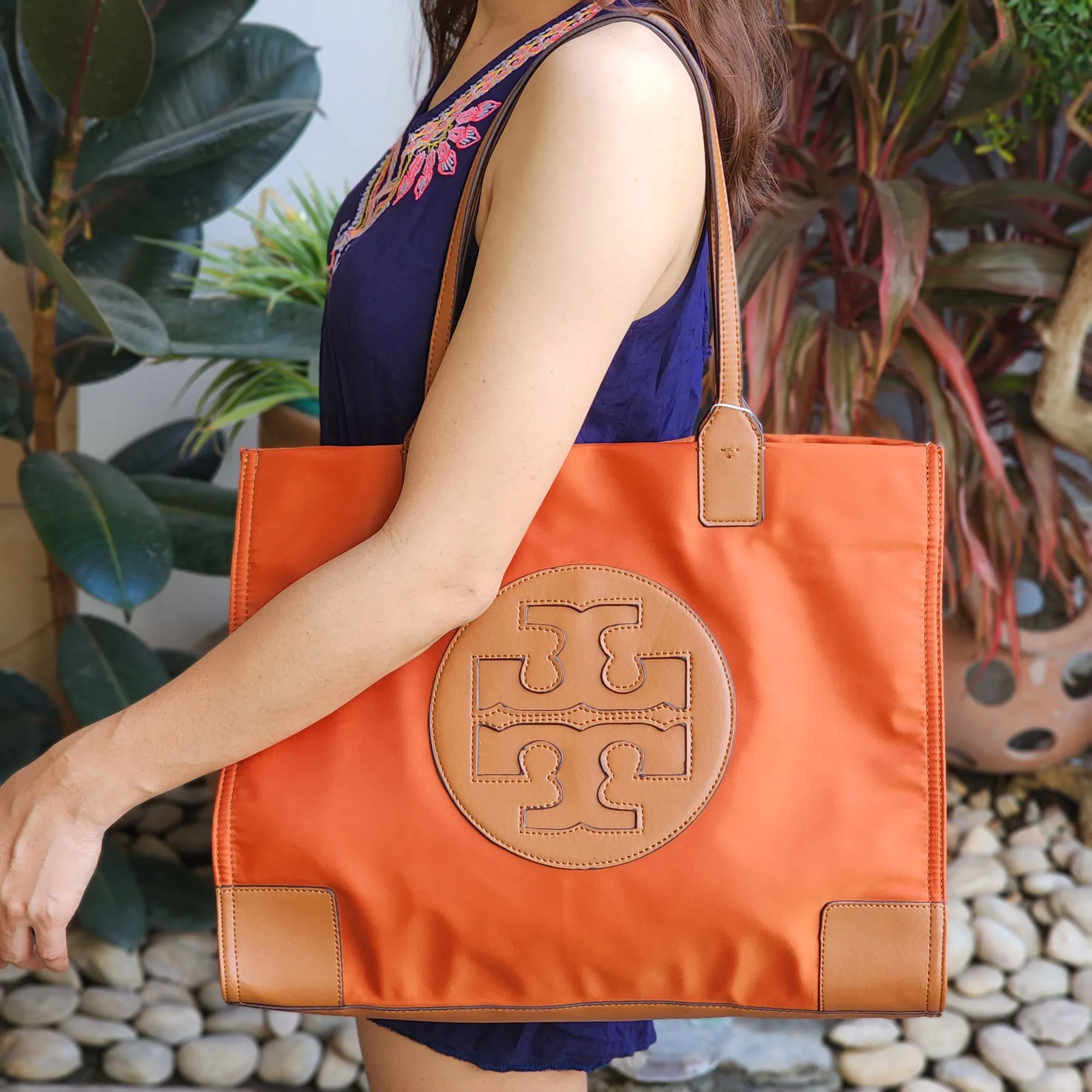 Original .Y. . Women's Ella Patent Tote Bag - Tangerine |  Lazada PH