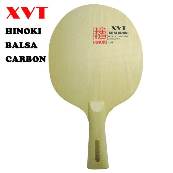 The Litghtest XVT BALSA CARBON Hinoki Table Tennis Blade ping pong