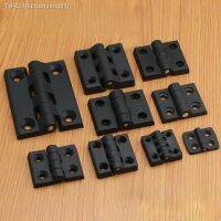 ♠◐ 10pcs/set Black Color Nylon Plastic Butt Hinge for Wooden Box Furniture Electric Cabinet Hardware