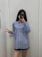 Youjia Uniqlo cotton striped long-sleeved casual shirt 453278/451094/453279/453401