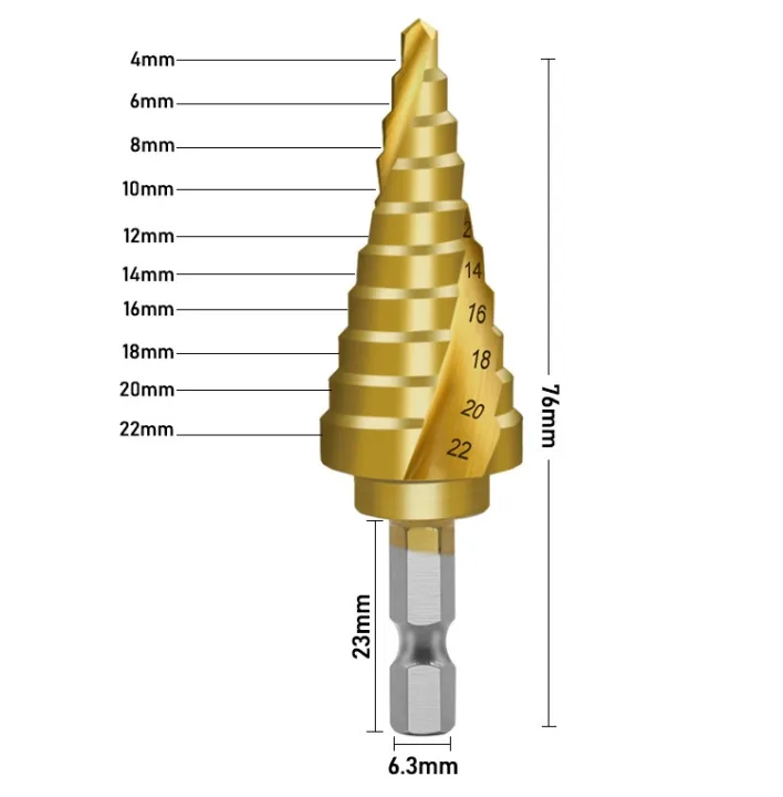 hss-4-20mm-titanium-coated-spiral-groove-step-drill-bit-for-drilling-aluminum-metal-wood-holes-on-plates-cutter-core-drill-bits