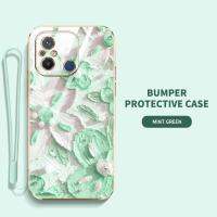 เคสสำหรับ Xiaomi โทรศัพท์ C55 POCO Redmi 12C Redmi 12 11A Redmi 11 Prime 4G ดอกไม้สไตล์ภาพวาดสีน้ำมันแบนเคสนิ่มเคลือบอิเล็คโทรเพลทเรียบ