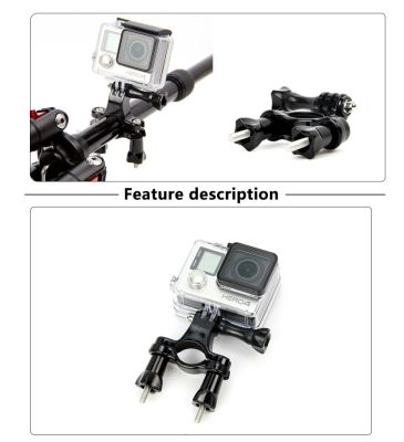 ขายึดแฮนด์ สำหรับอุปกรณ์เสริม GoPro จักรยาน Handlebar รถจักรยานยนต์ Seatpost POLE MOUNT ขาตั้งกล้องสำหรับ Go Pro HERO 8 7 6 5 4 กล้อง Yi SJCAM GP01