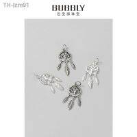 ? ของขวัญ DIY ของขวัญเครื่องประดับ S925 pure silver Thai tree of life tassel pendant necklace DIY beads bracelet dreamcatcher accessories