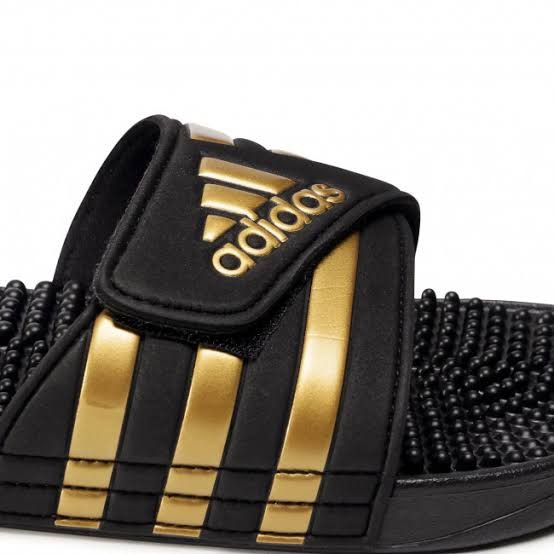 รองเท้าแตะอดิดาส-adidas-adissage-มีปุ่มนวด-สีดำทอง-รหัสสินค้า-eg6517