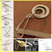 [The Bakerry] ขายร้อนผู้หญิงคริสตัล rhinestone เงินชุบยาวสร้อยคอจี้