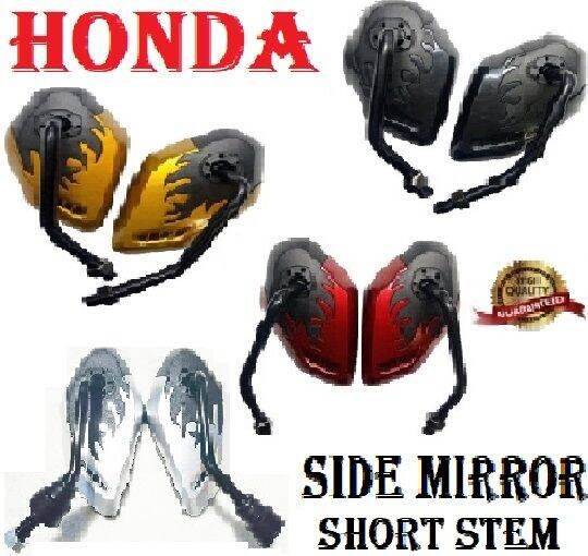 HONDA TMX ALPHA 125 NEW DESIGN SIDE MIRROR MOTORCYCLE BLACK STEMSHORT