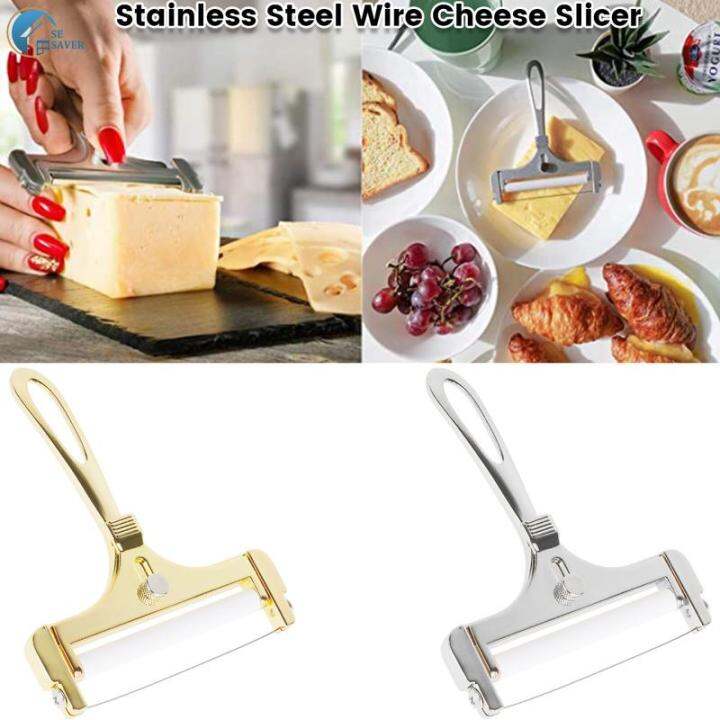 Wire Cheese Slicer Stainless Steel Thickness Adjustable Wire Cheese