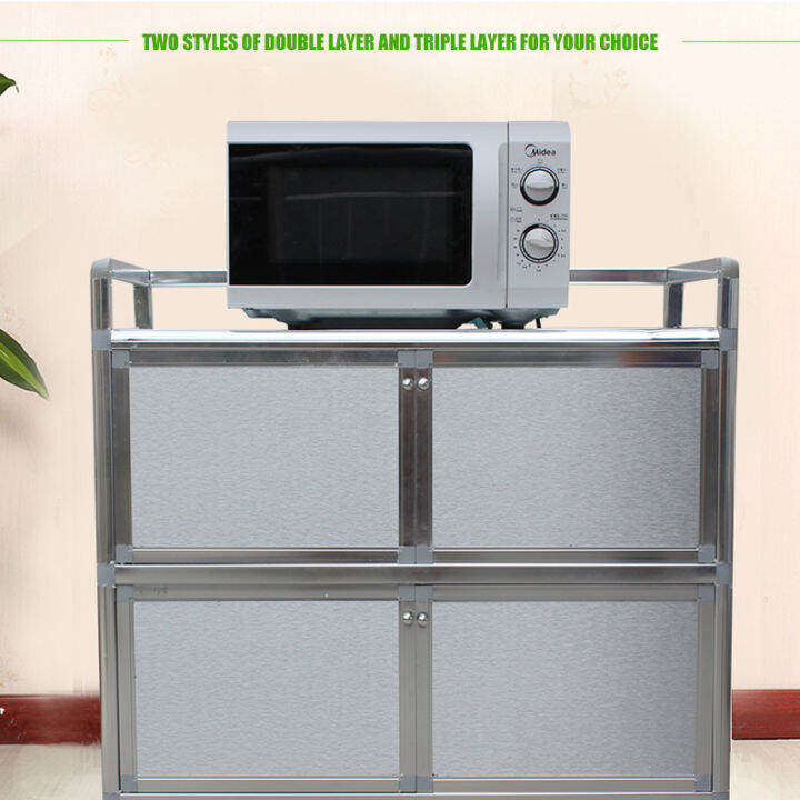 Aluminum alloy cabinet kitchen cabinet storage cabinet aluminum alloy ...