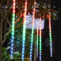 [COD] Meteor Shower String Colorful Outdoor Brightening Changing Decoration Hanging