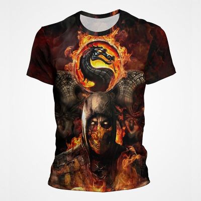 ใหม่ Mortal Kombat เสื้อยืดเกมต่อสู้ 3D พิมพ์ Streetwear ผู้ชายผู้หญิงลำลองแฟชั่นขนาดใหญ่ T เสื้อเด็ก Tees Tops เสื้อผ้า