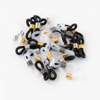 【LZ】▣✔✧  Plástico Silicone Óculos Chain Connection Anti-skid Rubber Ring Strap Óculos Corda DIY Extensão Primavera 100pcs