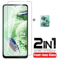 2in1 Tempered Glass Case For Xiaomi Redmi Note 12 5G Screen Protector Redmy note12 Pro + 12pro Plus Camera Lens Protective Film Smartphone Lenses