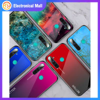 สำหรับ OPPO Realme 3 Pro/ Realme 5/Realme 5 Pro กรอบมือถือ5 Pro โทรศัพท์ TPU แบบน่มเคสหลังกระจกแผงไล่ระดับสีโดยรวมเคสห่อหุ้ม