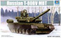 05566 1:35รัสเซีย T-80BV หลักต่อสู้รถถังประกอบรุ่น