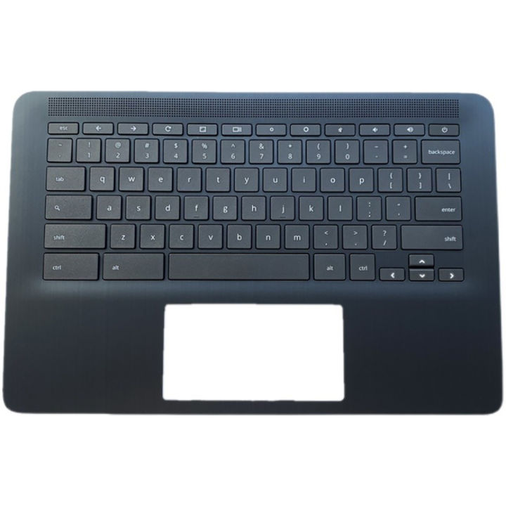 ใหม่-keyboard-palmrest-cover-สำหรับ-hp-chromebook-14-l90459-001สีดำ