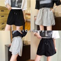 Cici(9233)Short Pants กางเกงขาสั้นเนื้อผ้าคอตตอน ทรงสวยแมตช์ง่ายมีดีเทลปั๊มลาย