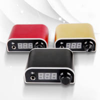 Tattoo Power Supply Professional Digital LED Display แรงดันไฟฟ้าที่ปรับได้ Pedal ฟรี Tattoo Machine Power Supply