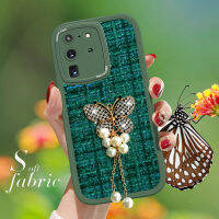 เคสโทรศัพท์ปลอกสำหรับ Samsung กาแล็คซี่ S20อัลตร้าซัมซุง GalaxyS20เคสด้านหลังทำจากผ้าไข่มุกผีเสื้อสุดสร้างสรรค์เคสโทรศัพท์ปลอกผ้าซิลิโคน