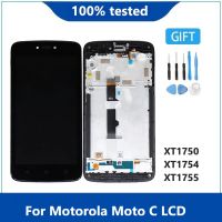 5.0 "; ใหม่สำหรับ Motorola Moto C XT1750 XT1754 XT1755จอแสดงผล LCD Touch Sensor Digitizer Assembly เปลี่ยนใหม่กรอบ