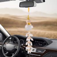 【LZ】⊕  Carro Pingente Lucky Gourd Vazio Perfume Bottle Pendurado Ornamentos Auto Interior Espelho Retrovisor Decoração Dangle Guarnição Acessório