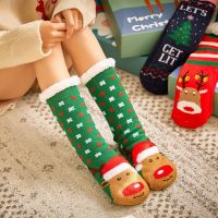 New Christmas Socks Home Carpet Floor Socks Snow Socks Thick Plush Socks Warm Non slip Home Floor Socks Christmas Cartoon Socks